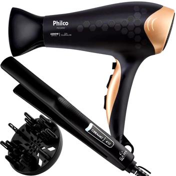 Secador De Cabelo Philco Profissional 2200w Ions Ar Quente Frio 3700p ...