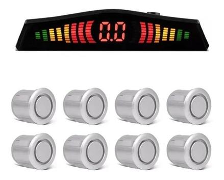Sensor De Estacionamento Kx3 Prata 8 Pontos Ré e Dianteiro - Sensor de ...