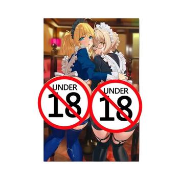 Sexy Maid Anime Girl Uncensored Poster Canvas Wall Art Para Sala De