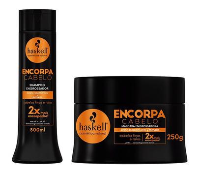 Shampoo 300Ml E Máscara 250G Haskell Encorpa Cabelo Engrossa - Produtos De Higiene - Magazine Luiza