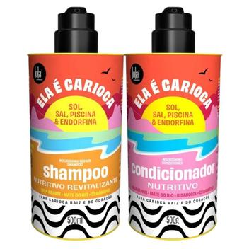 Shampoo + Condicionador Nutritivo Lola Cosmetics Ela É Carioca 500ml ...
