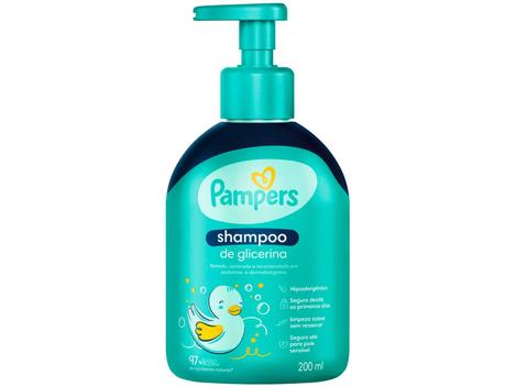 [min 3 - R$7,90 UN] Shampoo para Bebê Pampers Glicerina 200ml