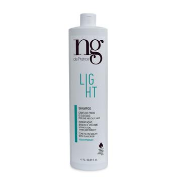 Shampoo Vegano Light Para Cabelos Finos e Oleosos NG de France 1000ml ...