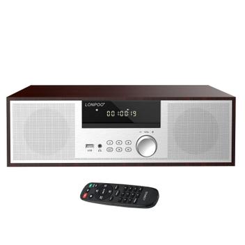 LONPOO LP-816 CDプレーヤー ミニコンポ Sistema de Prateleira Estéreo LONPOO LP-816 40W RMS com Bluetooth