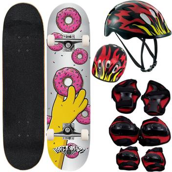 Skate feminino menina anime annie lol semi profissional iniciante com  capacte proteção rosa completo - Hypeboards - Skate Infantil - Magazine  Luiza