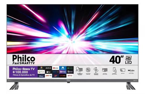 Smart Tv 40 Philco Ptv40e3ersgb Full Hd Led Hdmi Com Roku Tv - Smart Tv ...