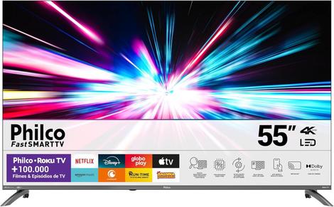 Smart TV 55 Philco P55CRA 4K UHD Android Wi Fi HDR HDMI USB - TV 4K ...