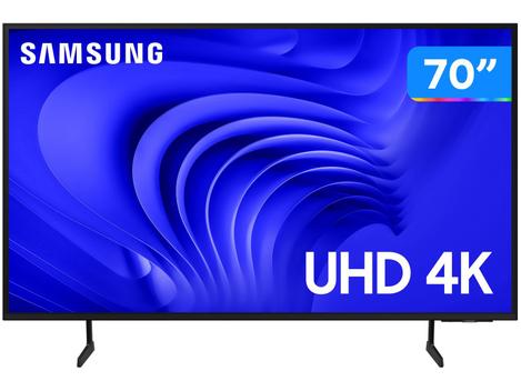 Smart TV 70” 4K UHD LED Samsung 70DU7700 - Wi-Fi Bluetooth Alexa 3 HDMI ...