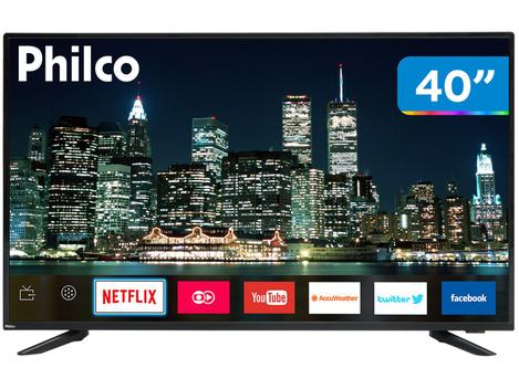 Smart TV LED 40” Philco PTV40E60SN Full HD - Wi-Fi 3 HDMI 2 USB - Smart ...