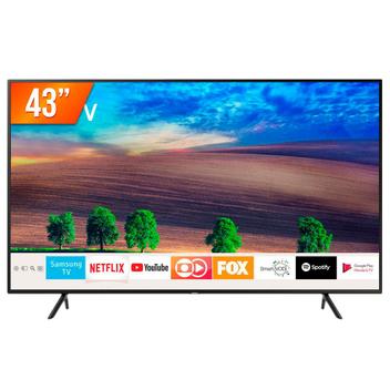 Smart TV LED 43 Ultra HD 4K Samsung RU7100 3 HDMI 2 USB Wi Fi TV 4K Ultra HD Magazine Luiza