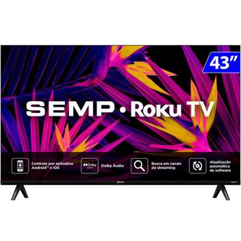 Smart TV LED 43R6610 43 Polegadas Full HD Wi-Fi HDMI Roku Semp - Semp ...