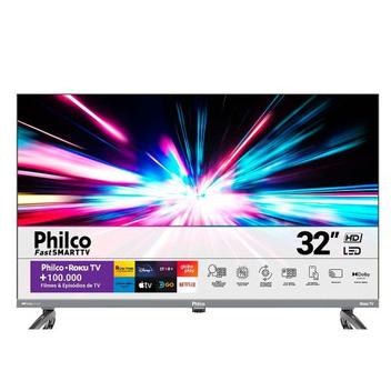 Smart TV PTV32K34RKGB 32 polegadas Full HD LED Roku TV Philco - Smart ...