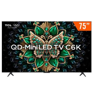 Téléviseur TCL 75" MiniLED 4K UltraHD - Google TV, Son Onkyo 40W + Caisson, 144Hz, Dolby Atmos - 75C6K