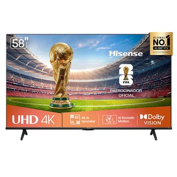 Smart TV UHD 4K Hisense DLED 58” Polegadas com Sleep Timer