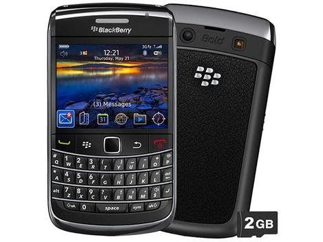 Smartphone 3G BlackBerry 9780 Bold RIM Cartão 2GB - Câmera 5MP MP3