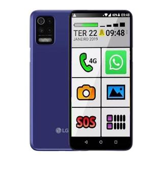LG K62 4g Lmk520 64gb Azul - Dual Chip