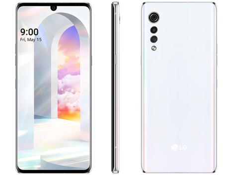 Smartphone LG Velvet 128GB Aurora White Octa-Core - 6GB RAM Tela 6