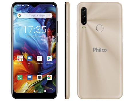 Philco Hit P10 128gb Dourado - Dual Chip