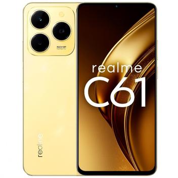 realme C61 ６ＧＢ128GB 金＋黒　セット Smartphone Realme C61 NFC 256GB 128GB 12GB Ramboost 50MP Câmera