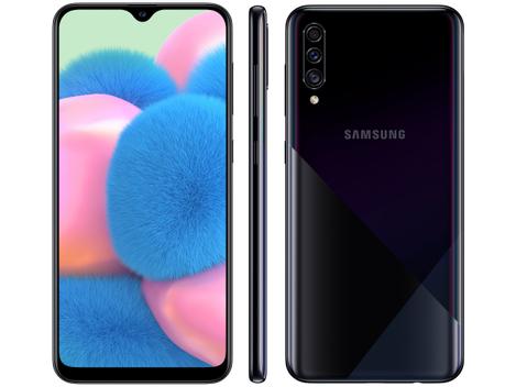 Smartphone Samsung Galaxy A30s 64GB Preto 4G - Octa-Core 4GB RAM 6