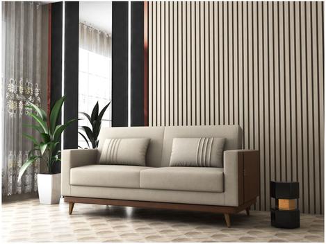 Sofá-cama 3 Lugares Casal Reclinável Linho Matrix Esther - Sofá 3 Lugares - Magazine Luiza