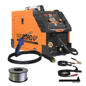 Solda Mig 228a Flex Eletrodo E Tig Lift + Arame 1 Kg 0,8mm - PRÓ EURO ...
