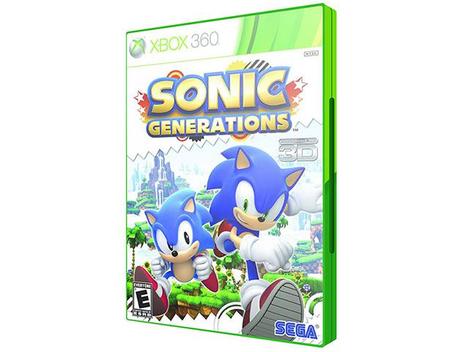 Jogo Sonic Generations Xbox 360 Ntsc Em Dvd Original - Escorrega o Preço