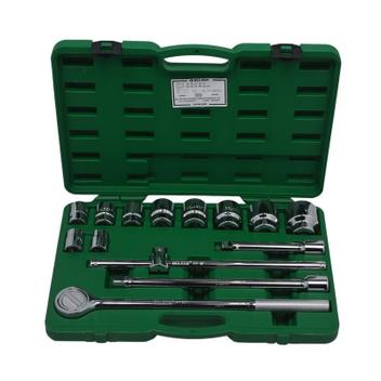 ローロー　pluex Soquete Encaixe 3/4 POL Estriado Jogo de 22 à 50 MM com 14 Peças
