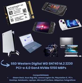Ssd Western Digital Wd Sn740 1tb M.2 2230 Pci-e 4.0 X4 Nvme
