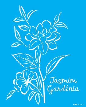 Stencil OPA 3365 - 20x25 cm - ORGANICO JASMIM GARDENIA - OPA CRIANDO ...
