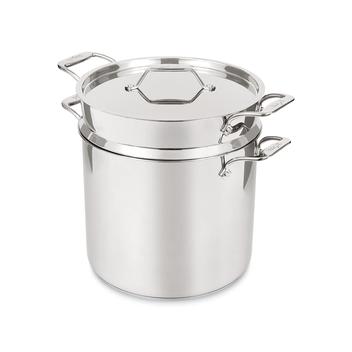 Stockpot All-Clad Simply Strain em aço inoxidável 16L com tampa