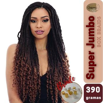 Super Jumbo Cherey Cor Rosa Bebê 390 Gramas Para Tranças Box Braid Nagô  Dread 60 cm Cores Clássicas - Mega Hair - Magazine Luiza