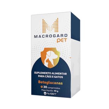 Suplemento Alimentar Macrogard Pet para Cães e Gatos 30 Comprimidos 45g ...