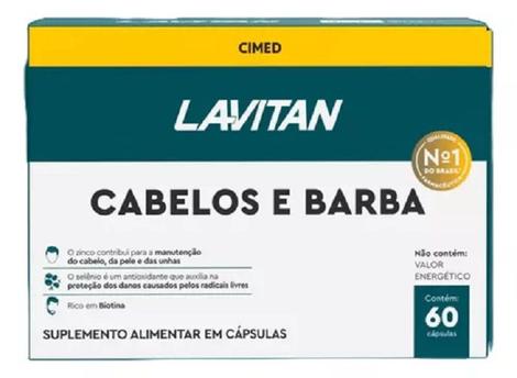 Suplemento Vitamina Lavitan Cabelos E Barba 60 Cps - Cimed ...