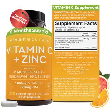Vitamina C 1000mg (1 Anno) Zinco 15mg | 400 Compresse - Foto 10