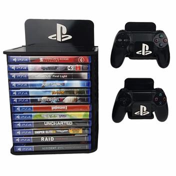 Porta Jogos Ps4 ps5 Games Organizadores Conservadores e decora -  avui.ideias - Outros Games - Magazine Luiza