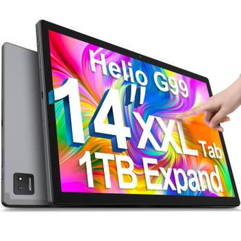Tablet MESWAO 2025 Android 14 de 14 polegadas 6 GB+128 GB+1 TB 12000mAh ...