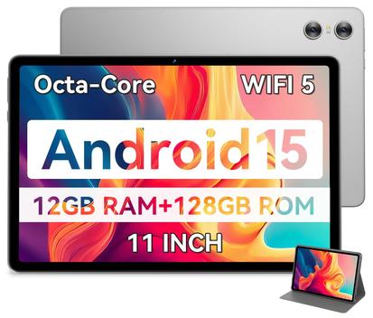 Tablet SVITOO Android 15 11 polegadas 12 GB RAM 128 GB de