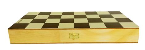Tabuleiro Estojo para Xadrez Madeira Maciça 4x4 - Botticelli