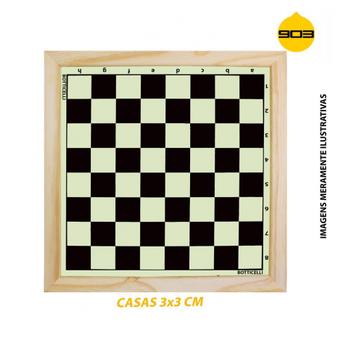 Tabuleiro Oficial para Xadrez (3x3) - Botticelli - Jogo de Dominó, Dama e Xadrez - Magazine Luiza