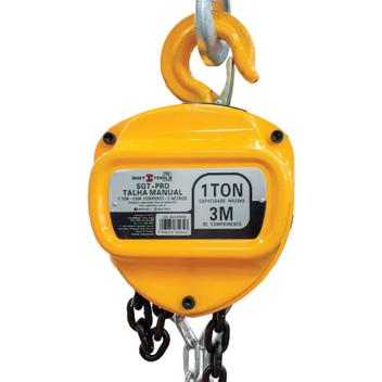 Talha manual 1 tonelada com corrente de 3 metros- SGT-PRO - Sigma ...