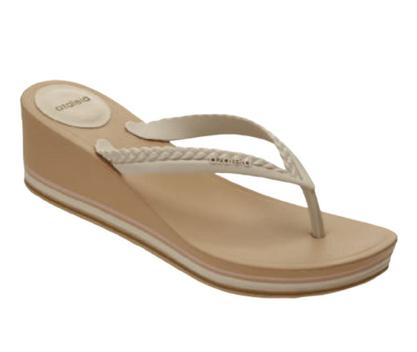havaiana com salto anabela