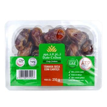 Tâmara Seca Com Caroço 250g Date Crown - Frutas Secas / Cristalizadas ...