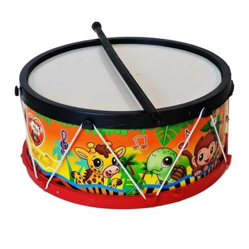 Tamborzinho musical de brinquedo para criança Tambor diversão baqueta ...