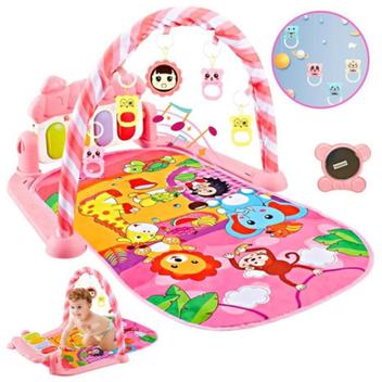 Tapete de Atividades com Piano Musical Infantil Animais Rosa Baby Style Baby  Style Bebê Tropical Multiloja