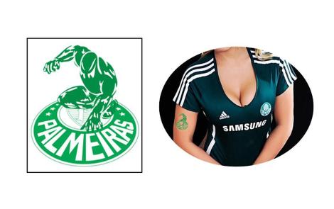 Tatuagem Temp. Palmeiras Mancha Verde Mascote Símbolo 80mm - 3Istore ...
