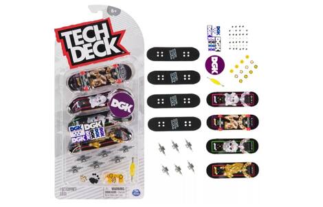 Tech Deck Pack C/4 Skates + Ferramentas E Acessórios - DGK - SUNNY - Skate de Dedo - Magazine Luiza