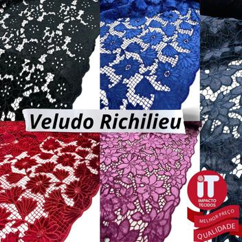 Tecido Veludo Richilieu (1m x 1,4m) - Impacto tecidos - Tecidos ...