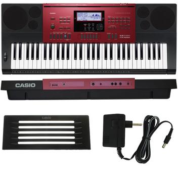 Teclado Casio CTK6250 Arranjador Musical USB SD 5/8 Vermelho