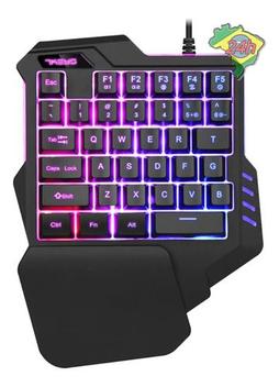 Teclado Gamer de mão única Iluminado 39 teclas T15 PUBG Zyoulang - Teclado  Gamer - Magazine Luiza